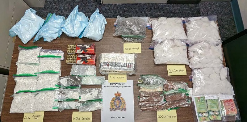Surrey Drug Trafficking Investigation Nets Four Arrests And Significant Seizure
