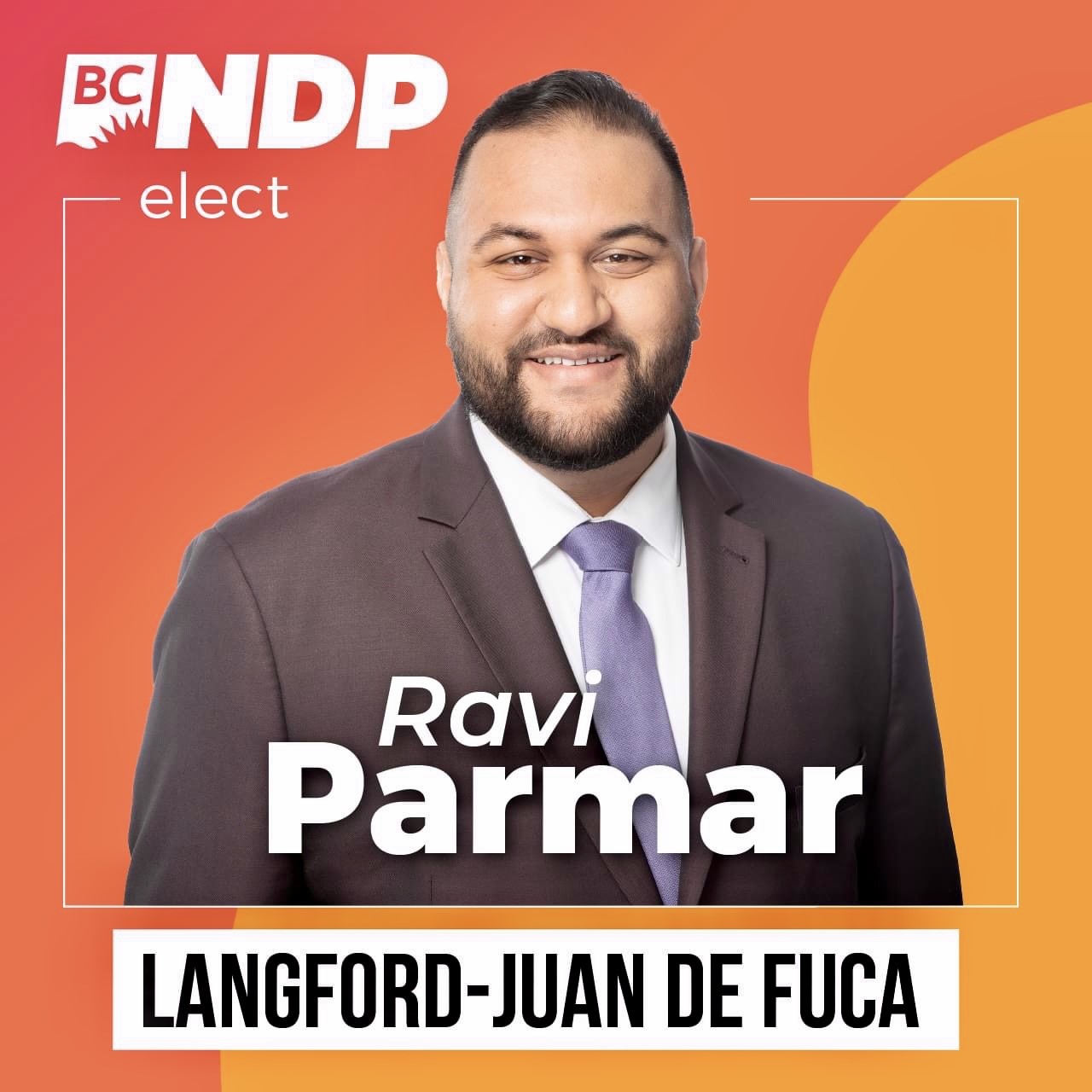 BC NDP Nominates School Board Trustee Ravi Parmar To Run Langford-Juan de Fuca By-election