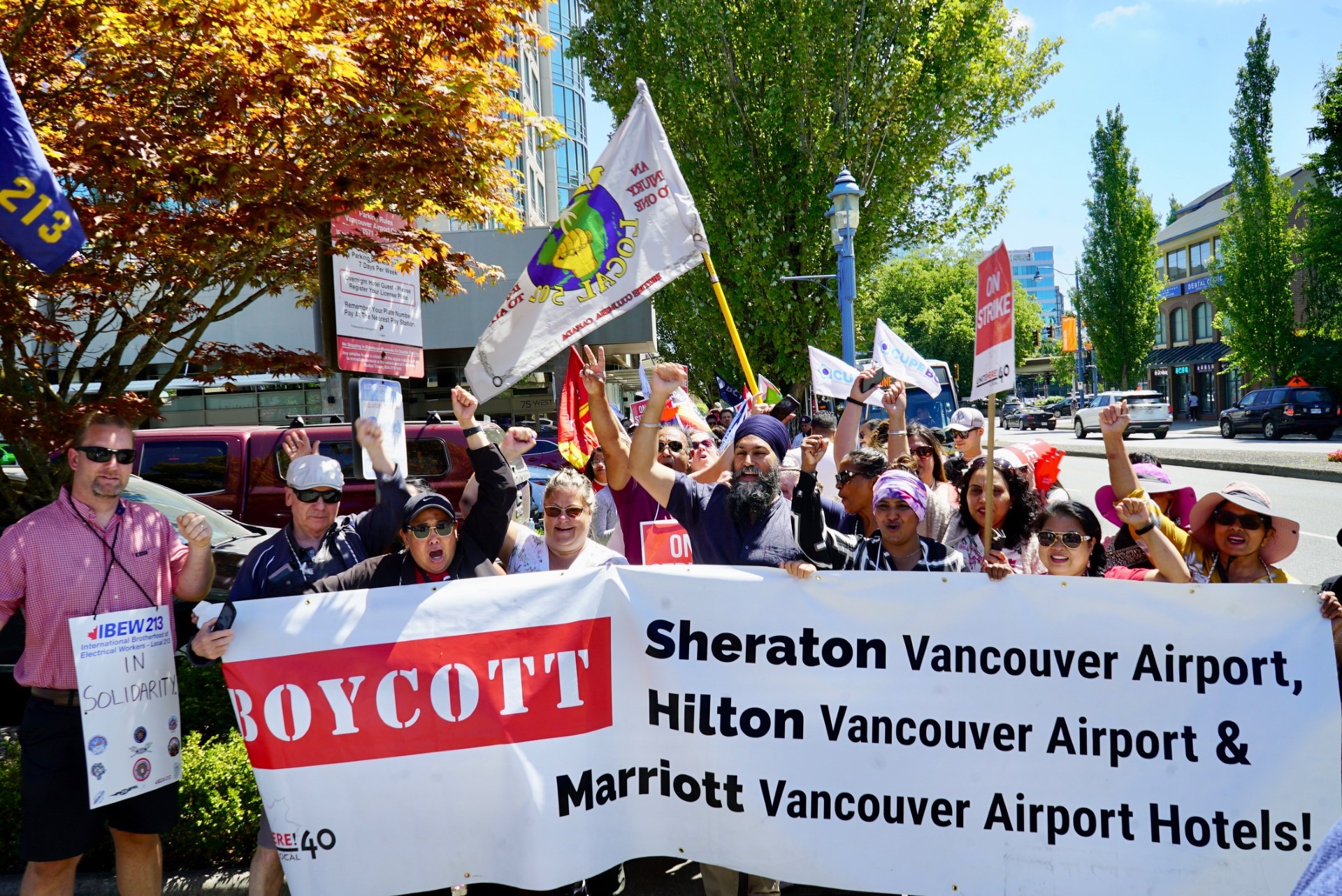 Striking Richmond Sheraton Workers Get High Profile Support From NDP Leader Jagmeet Singh