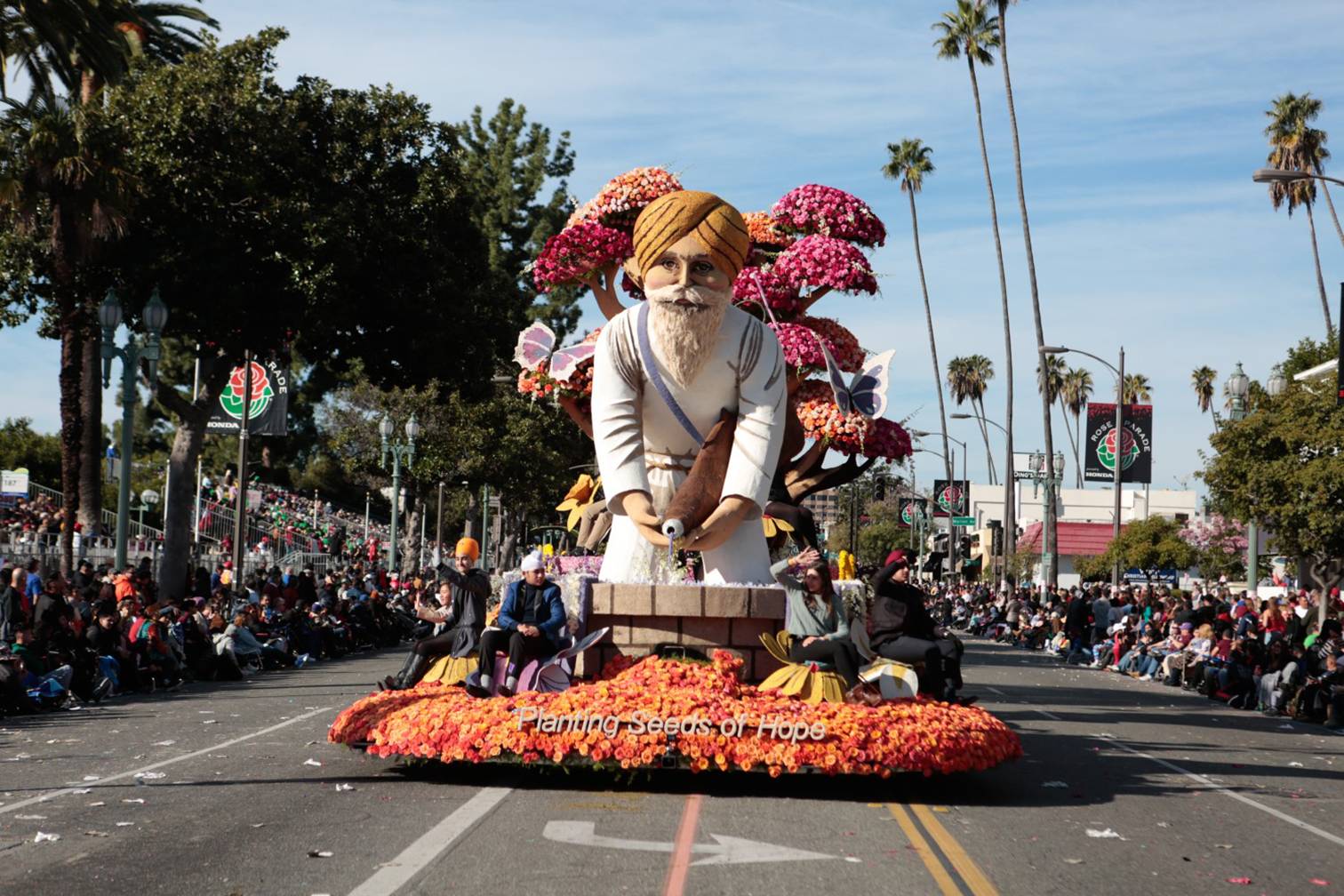 American Sikhs Shine At Rose Parade 2020 With A float That Sows Seeds Of hope, Generosity And Harmony