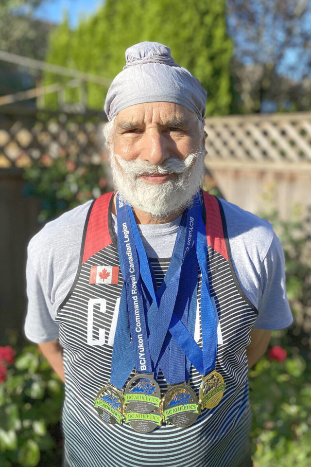 Indo-Canadian Senior Wins Eight Gold Medals At BC Masters Track And Field Championships